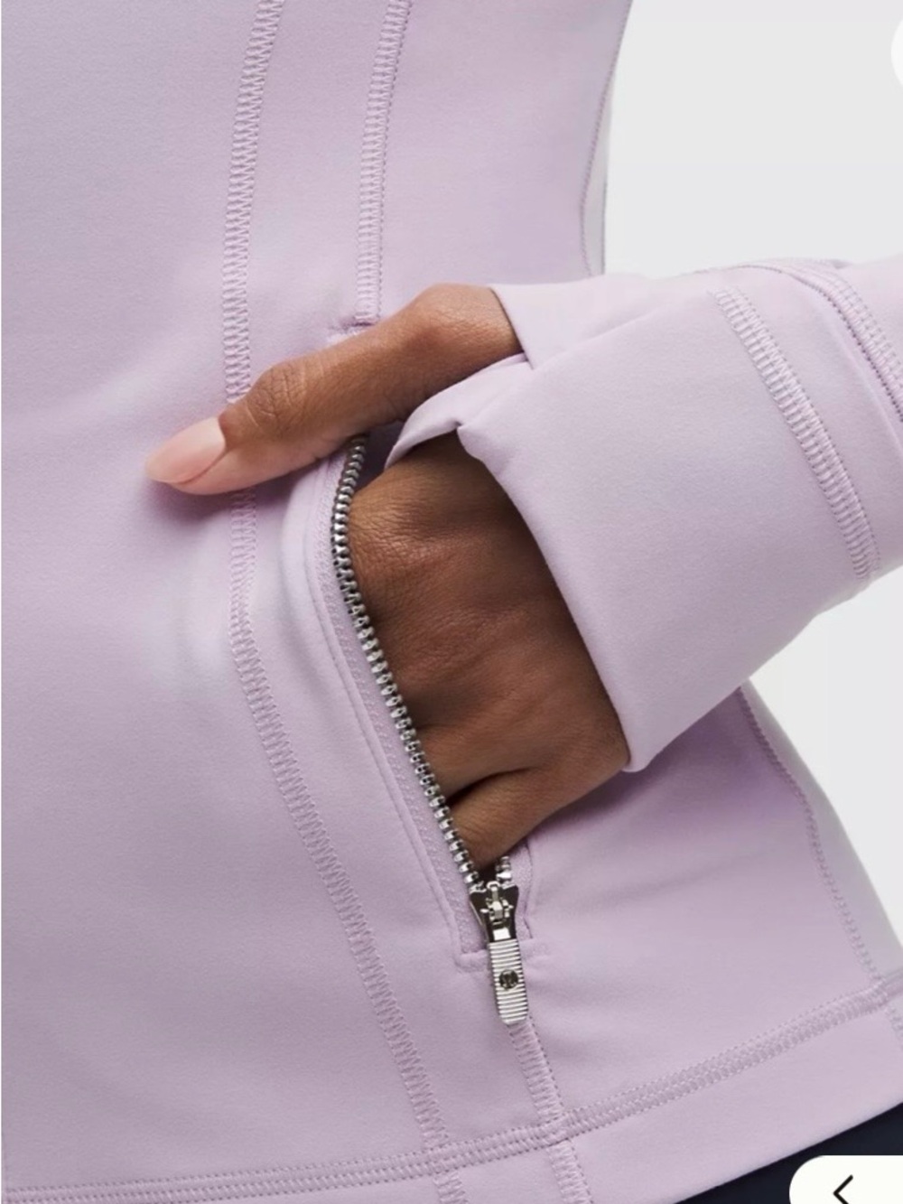 Lululemon- Define Jacket .Nulu. Color. Lilac Play/Mirror Silver/Mirror Silver - Picture 5 of 12